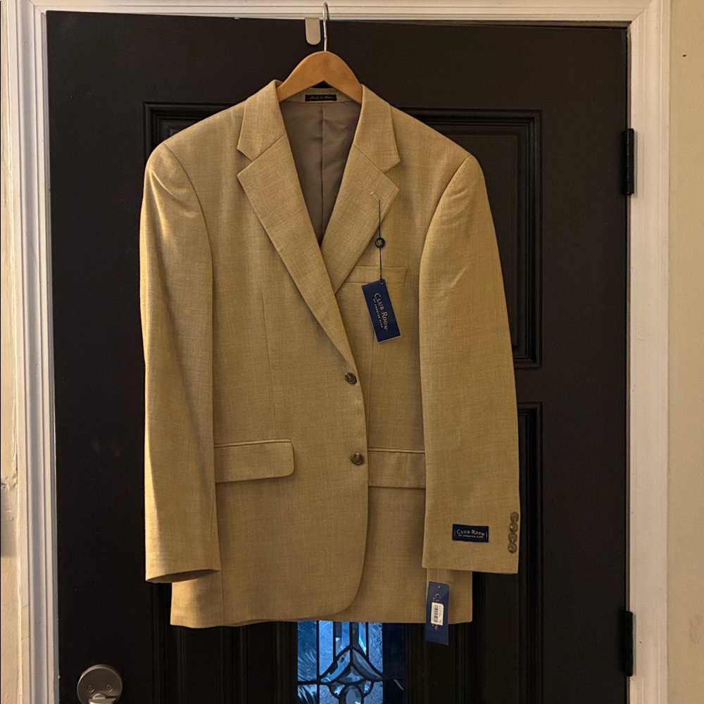 NWT Macy’s Club Room Tan Men's Blazer